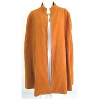 Vintage 1970\'s Style Size L Light Brown Wool Cape