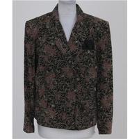Vintage Betty Barclay, Size 14 Black Floral Jacket