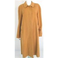 Vintage 1980\'s Size 18 Burberrys Camel Brown Cashmere Long Coat