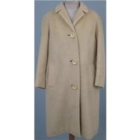 Vintage 70\'s Aquila, size M cream wool & mohair coat