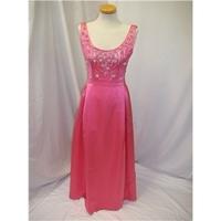 Vintage full length evening dress Deborah Newall London - Size: S - Pink
