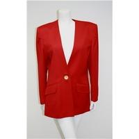 Viyella Size 12 Postbox Red Jacket Viyella - Size: 12 - Red - Smart jacket / coat