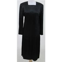 vintage 80s st michael size12 black velvet dress