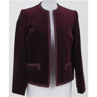 Vintage Stephen House, siz eM burgundy velvet jacket