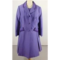 Vintage 60\'s Cresta, size L purple dress & coat suit