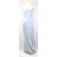 victory collection 24 inch chest powder blue floral beaded design gown