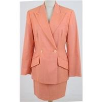vintage crisca size 10 orange dogtooth skirt suit