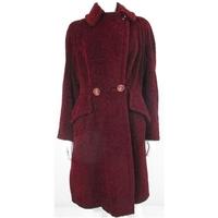 Vintage Lispak, size L maroon alpaca coat