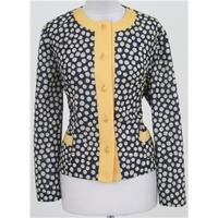 Vintage Lazarus, size L navy & yellow spotty jacket