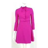 Vintage 1960\'s Wendy Size 8 Hot Pink Dress Suit
