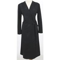 Vintage 80\'s Carr Jones, size L black sparkly wrap around dress
