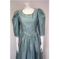 vintage size m silk cinderella ballgown louise dressmakers size m blue ...