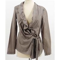 Vivienne Westwood Aglomania Size 10 Stone Brown Blouse