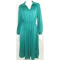 Vintage 1980\'s St Michael Size 16 Sea Green Dress