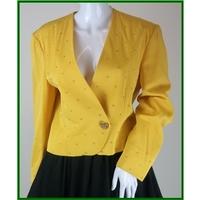 vintage yarell yellow size 12 smart studded jacket