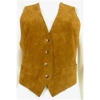 Vintage 1980\'s Jaegar Tan Suede Waistcoat