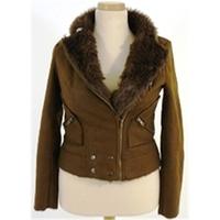 Vila size S brown faux shearling jacket