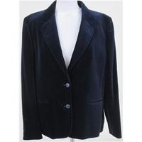 vintage 80s alexon size 16 blue velvet jacket