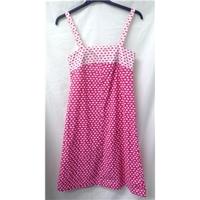 Vintage: St Michael - Size: 12 - Pink and White - Dress