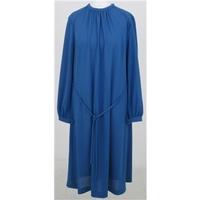 Vintage 70s Eastex Size:12 blue long-sleeved dress