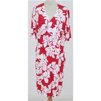Vintage Ja Beue, size M red and white dress