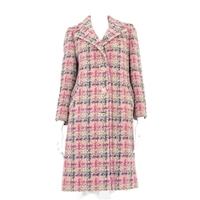 Vintage, size L pink checked coat