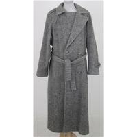 Vintage 70s Lampert London, size 14, grey mix wool long coat