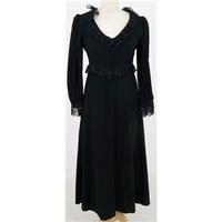 vintage wallis size 12 black long dress