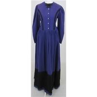 Vintage 80s Laura Ashley Size:12 purple Victorian style long dress
