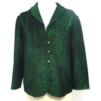 Vintage Richmond of London Size 14 Emerald Green Metallic Blazer