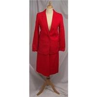 Vintage Red Suit Moygashel - Size: 10 - Red - Skirt suit