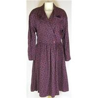 vintage noto size 16 purple pink paisley dress