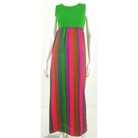 Vintage 1960\'s Best & Co Miss Cosmopolitan Size 10 Brightly Coloured Striped Dress