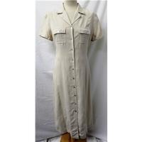 Vintage: Anne Brooks Petite - Size: 10 - Beige - Long dress
