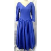 vintage laura ashley size 12 blue full length dress