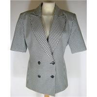 vintage marks spencer check jacket size 10