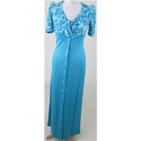 Vintage 70\'s, size XS turquoise long dress