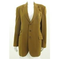 Vintage 1980\'s Aquascutum Size 16 Caramel Brown Wool Coat