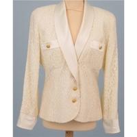 Vintage 1980\'s Frank Usher size M ivory lace jacket