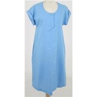 vintage 80s size l sky blue summer dress