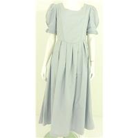 vintage 1980s laura ashley size 10 long powder blue sun dress with ruf ...