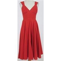 vintage 70s the london mob size 10 red summer dress