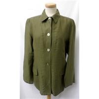 Vintage: St Michael - Size: 14 - Green - Linen Jacket