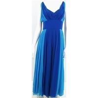 vintage 1980s berkertex size 810 two tonal blue evening dress