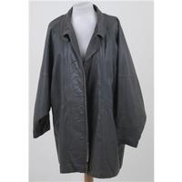 Vintage St Michael, size 10 - 12 grey leather jacket