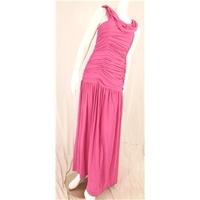 Vintage 80\'s John Charles, size 16 pink evening dress
