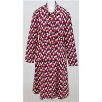 Vintage 80s Fredrick Howard Size:12 red, white & blue dress & jacket
