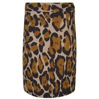 vivienne westwood anglomania leopard printed mini pencil skirt