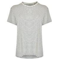 VINCE Relaxed Short Sleeve Striped Top