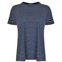 VINCE Relaxed Short Sleeve Striped Top